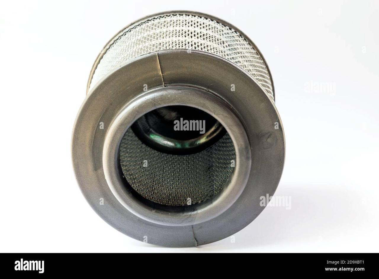 Air filters for diesel cars isolated on white background Stock Photo ...