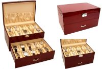 Watch storage box with lock